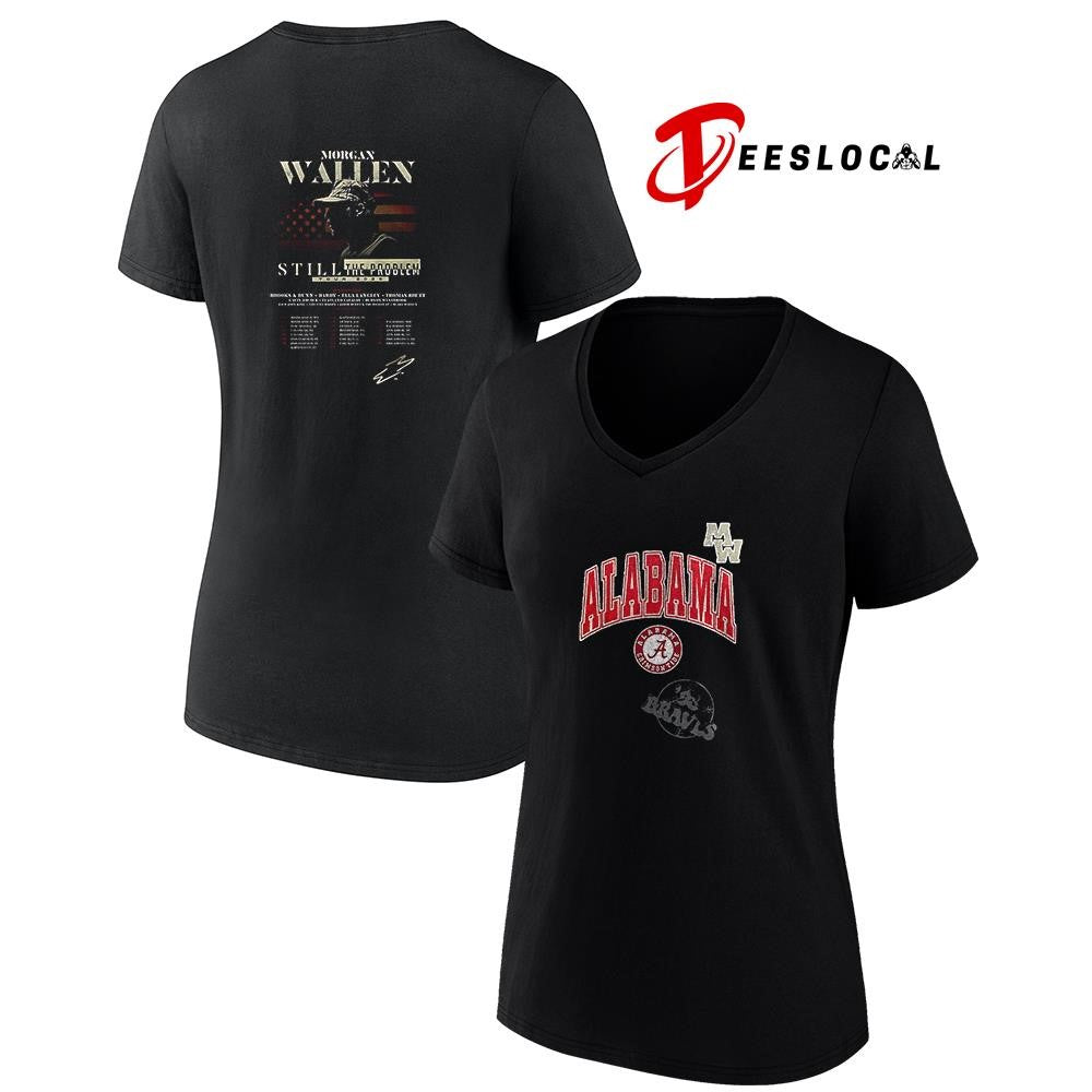 Alabama Crimson Tide x Morgan Wallen Still the Problem tour 2026 signature shirt