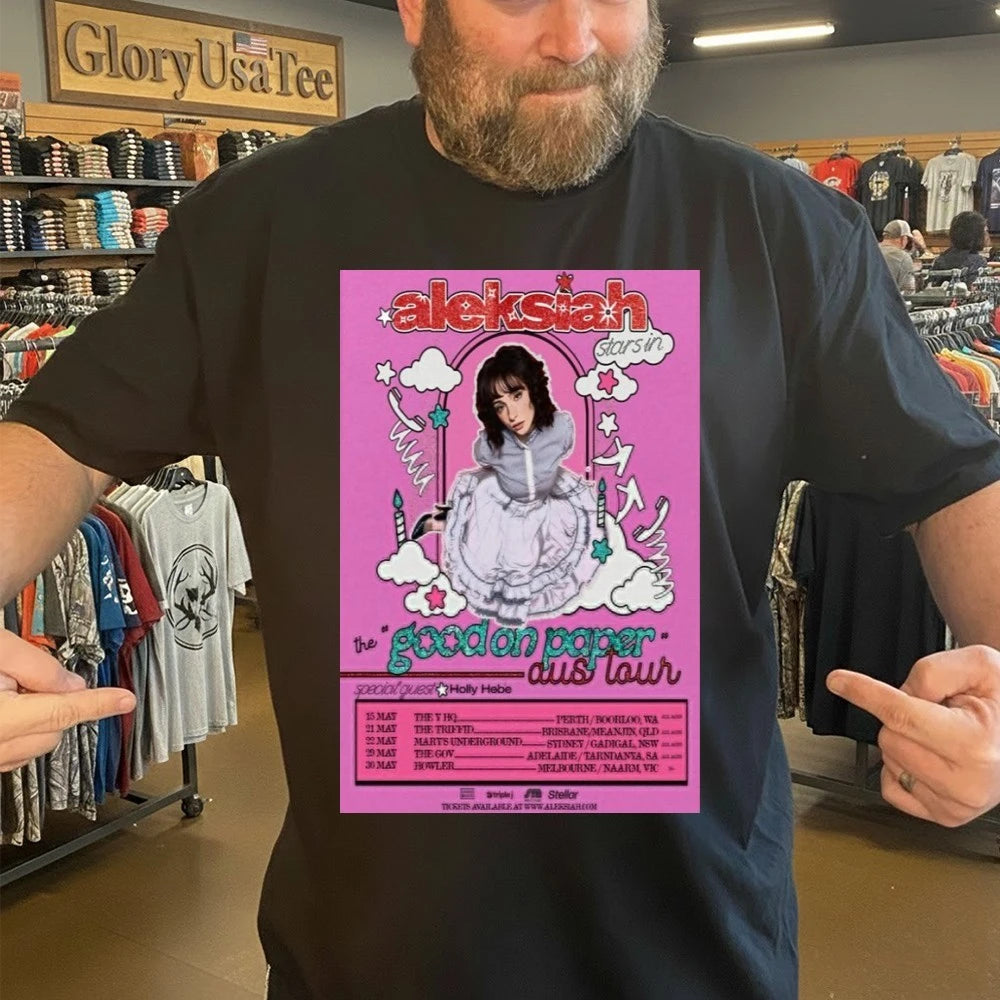 Aleksiah The Good On Paper Aus Tour 2026 Poster Shirt