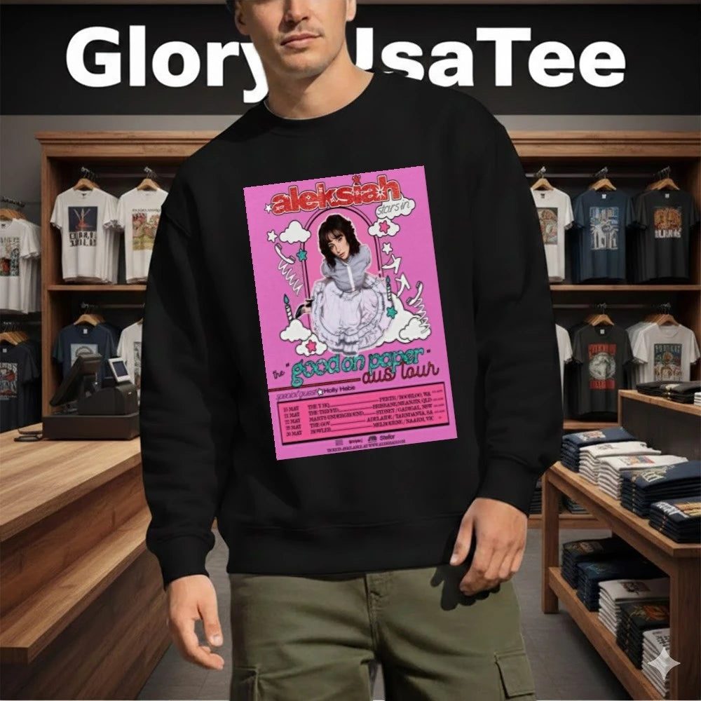 Aleksiah The Good On Paper Aus Tour 2026 Poster Shirt