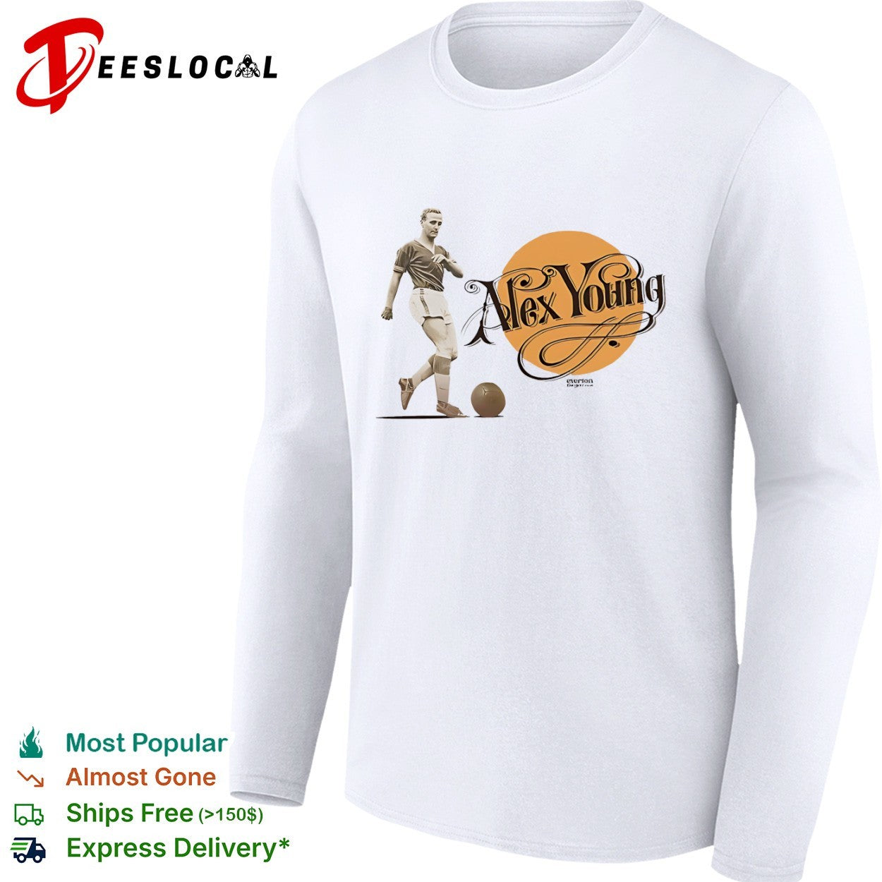 Alex Young Everton player shirt