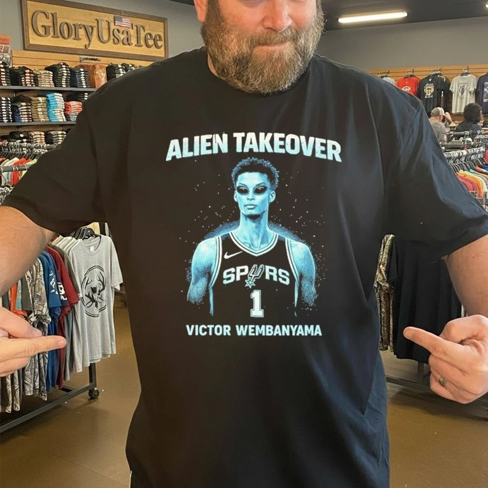 Alien Takeover Victor Wembanyama San Antonio Spurs Vintage Shirt