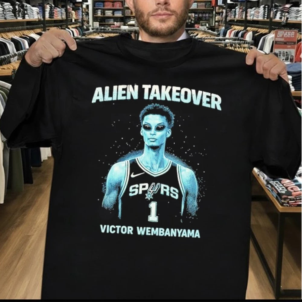 Alien Takeover Victor Wembanyama San Antonio Spurs Vintage Shirt
