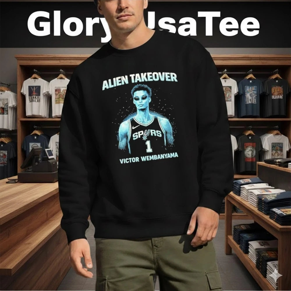 Alien Takeover Victor Wembanyama San Antonio Spurs Vintage Shirt