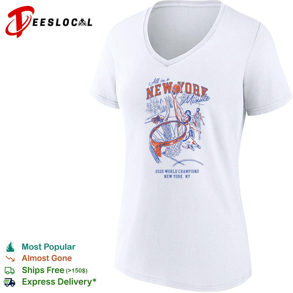 All in a New York Minute New York Knicks 2026 shirt