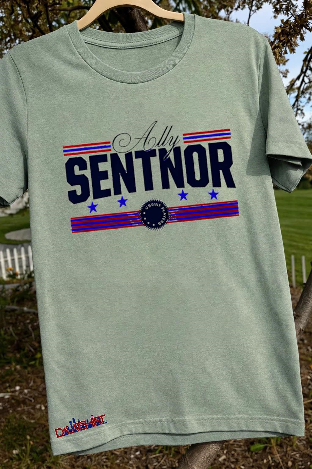 Ally Sentnor USWNT Players stars and stripes graphic shirt
