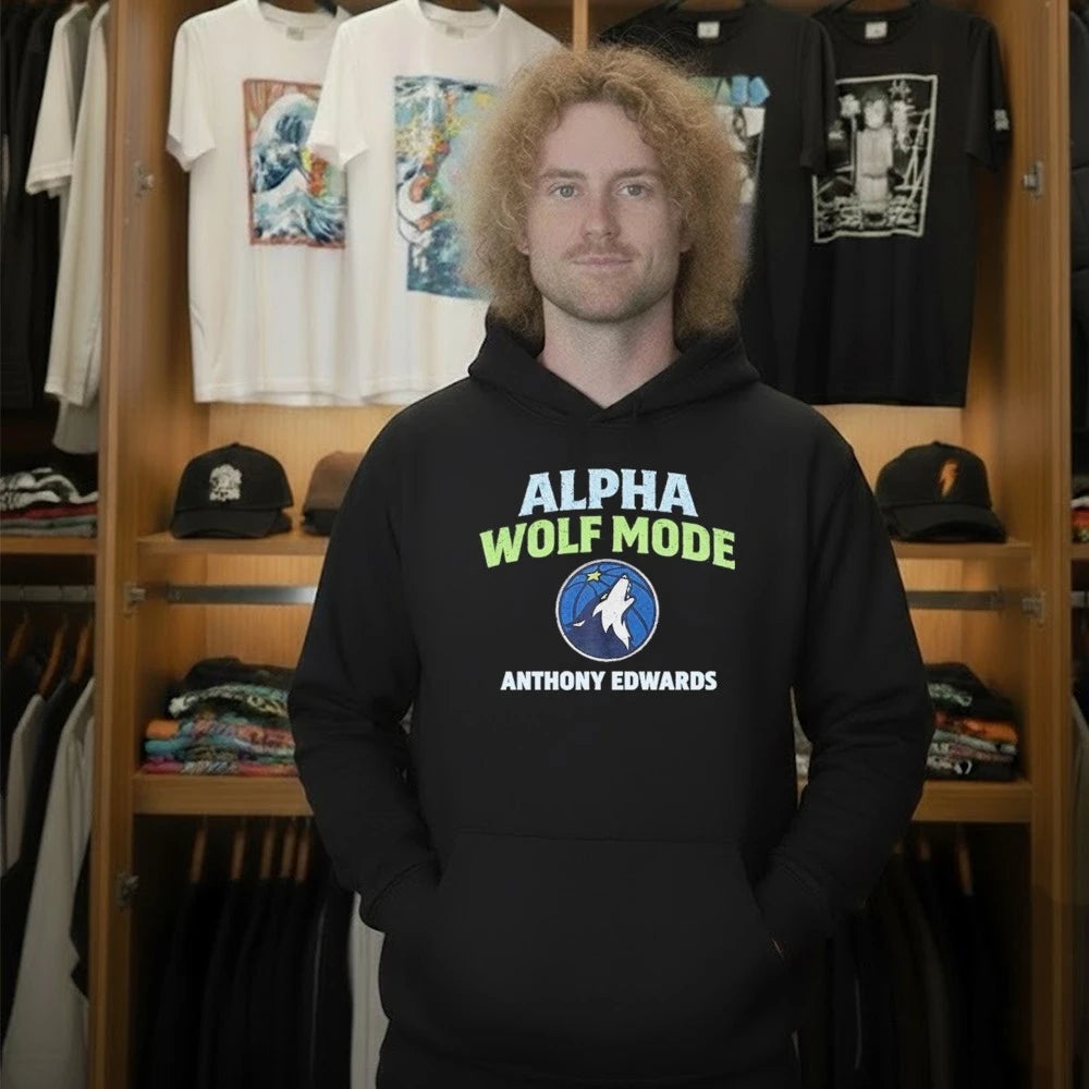 Alpha Wolf Mode Anthony Edwards Anthony Edwards 5 Timberwolves Shirt