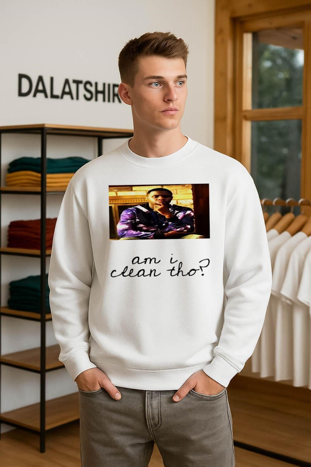 Am I Clean Tho Man Thinking shirt