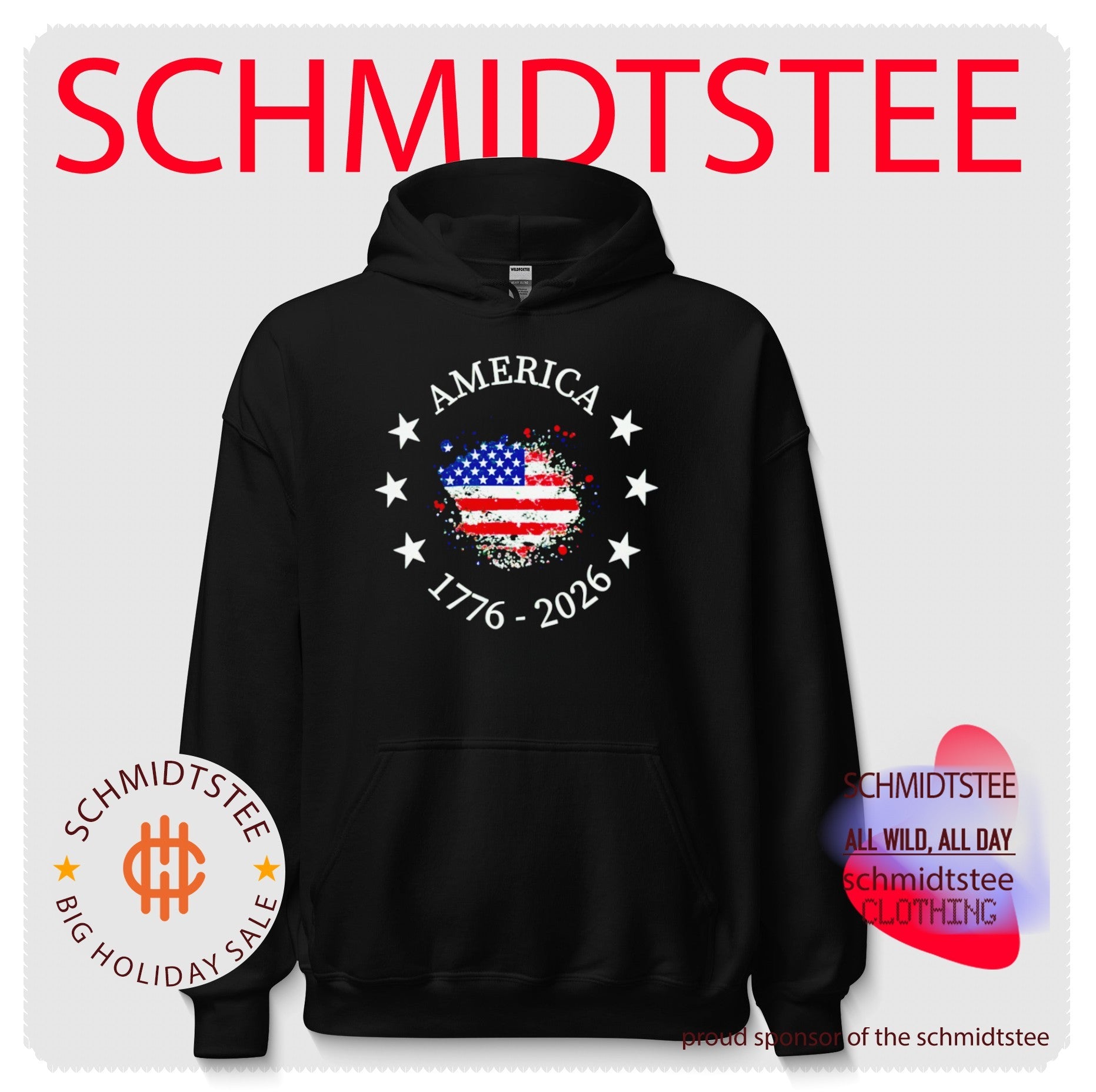 America 1776-2026 Patriotic flag shirt
