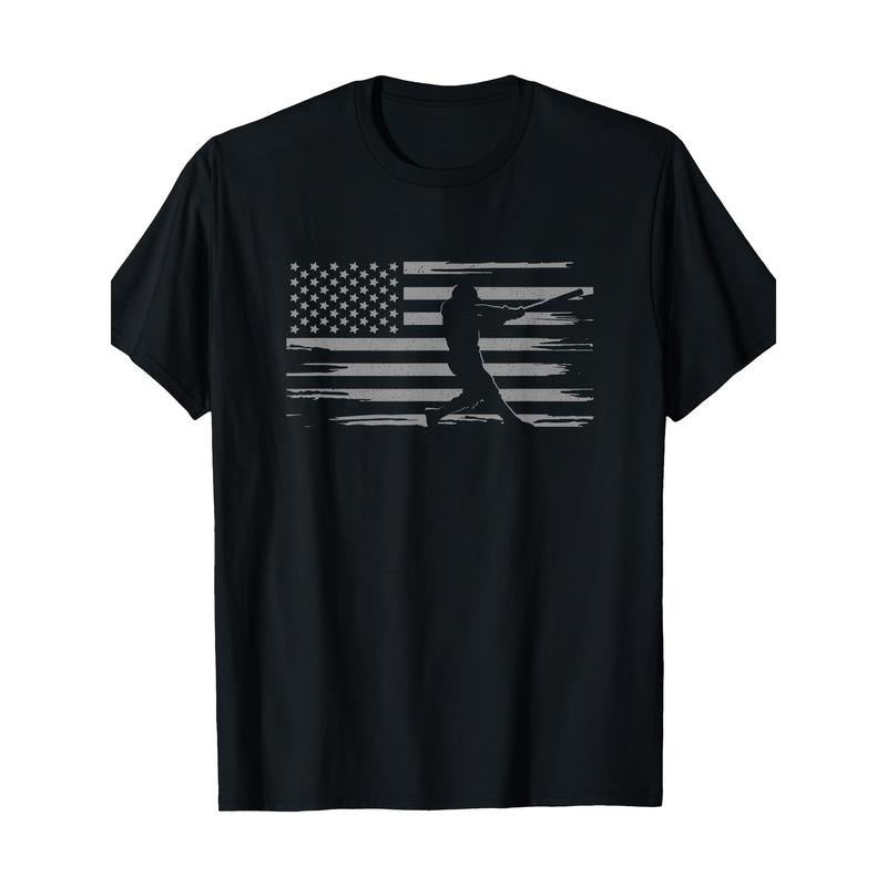 American Flag baseball uniform - Baseball T-shirt -  made in usa Hoodie, Sweatshirt | TeeBloomCo.com