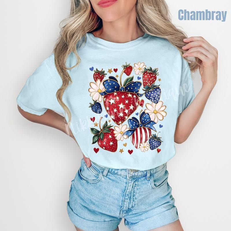 American Strawberries Comfort Colors T-Shirt 'NLB' Hoodie, Sweatshirt | TeeBloomCo.com