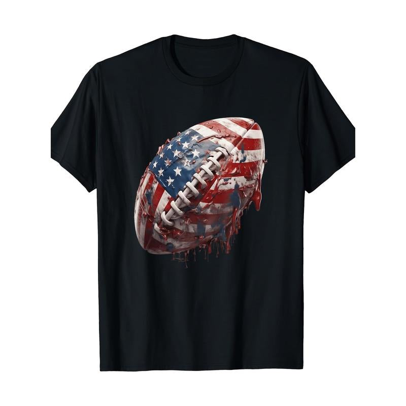 American football American Flag t-shirt, men's t-shirt, 220g made in usastyle{n002}2 Hoodie, Sweatshirt | TeeBloomCo.com