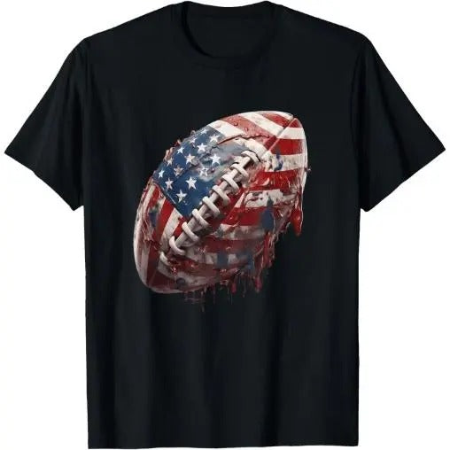 American football Us Flag T-Shirt Made in USAstyle{n002}2 Hoodie, Sweatshirt | TeeBloomCo.com