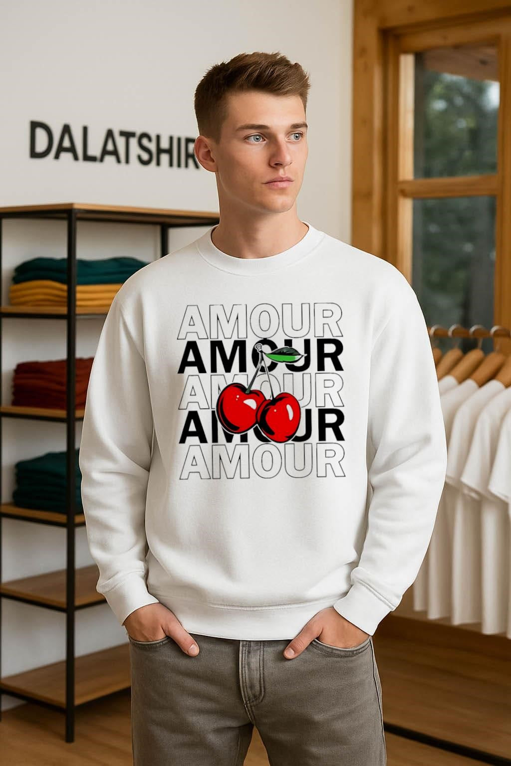 Amour Amour Amour Red Cherries shirt