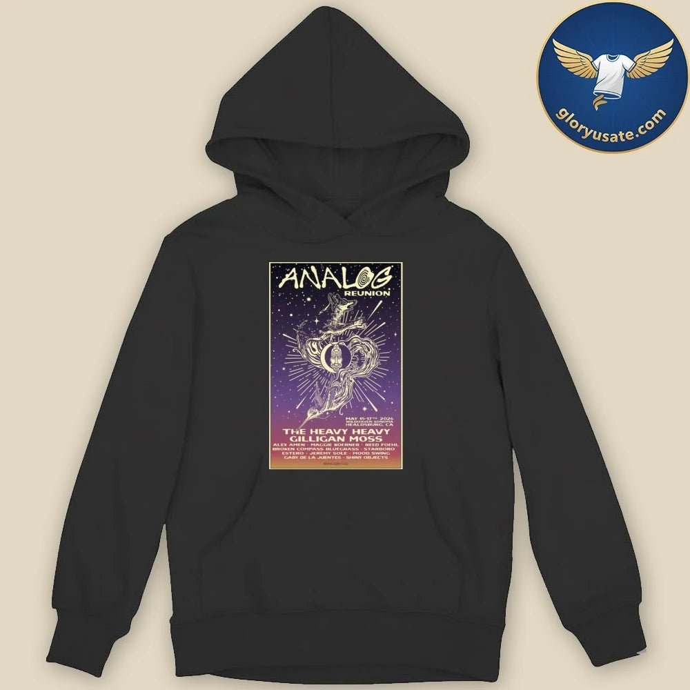 Analog Reunion May 15-17 2026 Healdsburg, CA Concert Poster Shirt