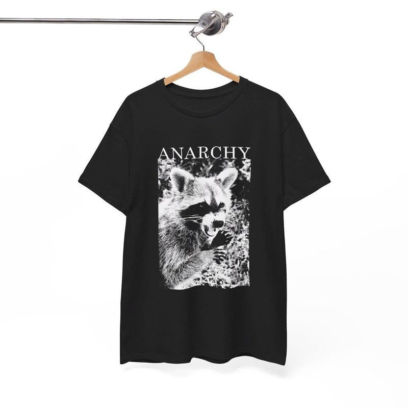 Anarchy Funny Raccoon T-Shirt Hoodie, Sweatshirt | TeeBloomCo.com