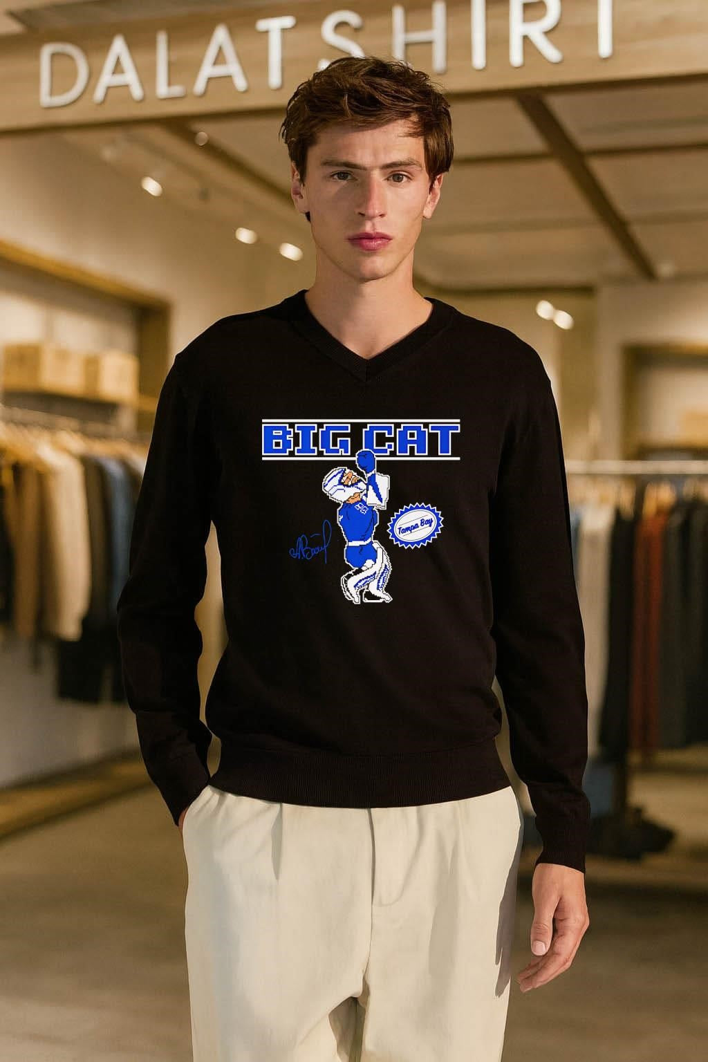 Andrei Vasilevskiy Big Cat Tampa Bay Pixel Goalies Signature shirt