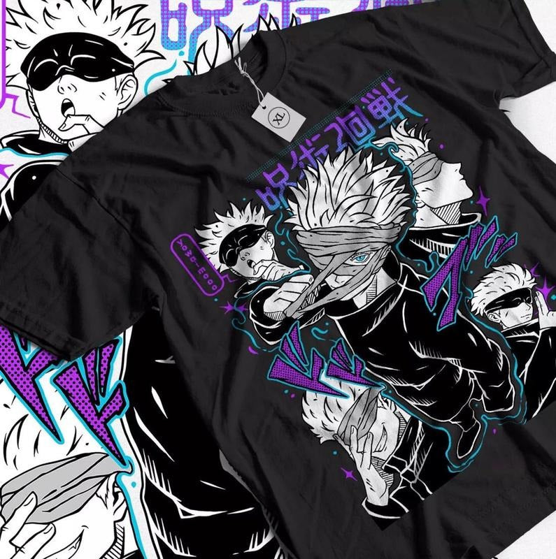 Anime Gojo Satoru Vintage Shirt, Anime Lover Shirt, Anime Sweatshirt, Anime Manga Shirt, Anime Gojo Gift Men and Women...