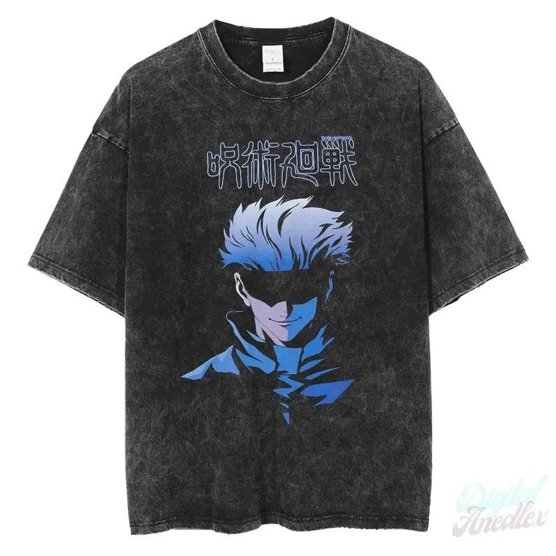 Anime JJK Japanese Shirt, Vintage Anime Shirt, Anime Washed T-shirt, Manga Shirt, Gift for him, Gift for her, Cotton...