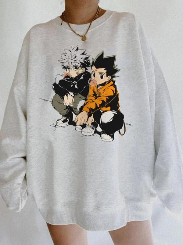 Anime Shirt, Manga Anime Hunter Shirt, Japanese Streetwear, Gift for Friend, Anime Hoodie T Shirt Sweatshirt | TeeBloomCo.com