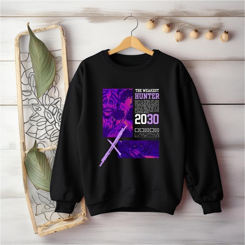 Anime Sweater Solo Leveling Sung Jin Woo Inspired Style Design Japan Streetwear Anime Gift Solo Level Shirt Sung Jinwoo...