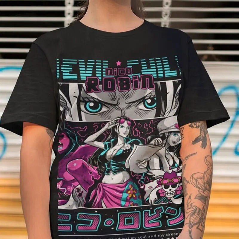 Anime Vintage Robin Special Unisex T-shirt_ Anime Manga Shirt Graphic Anime Tee_ Manga Shirt_ Japanese Anime_ Anime...