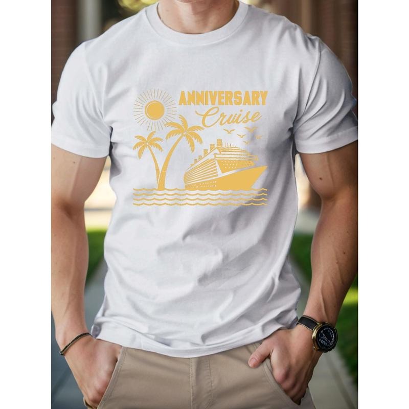 Anniversary Cruise Pure Cotton Men's Tshirt Comfort Fit, cotton T-shirt Made in USA Hoodie, Sweatshirt | TeeBloomCo.com