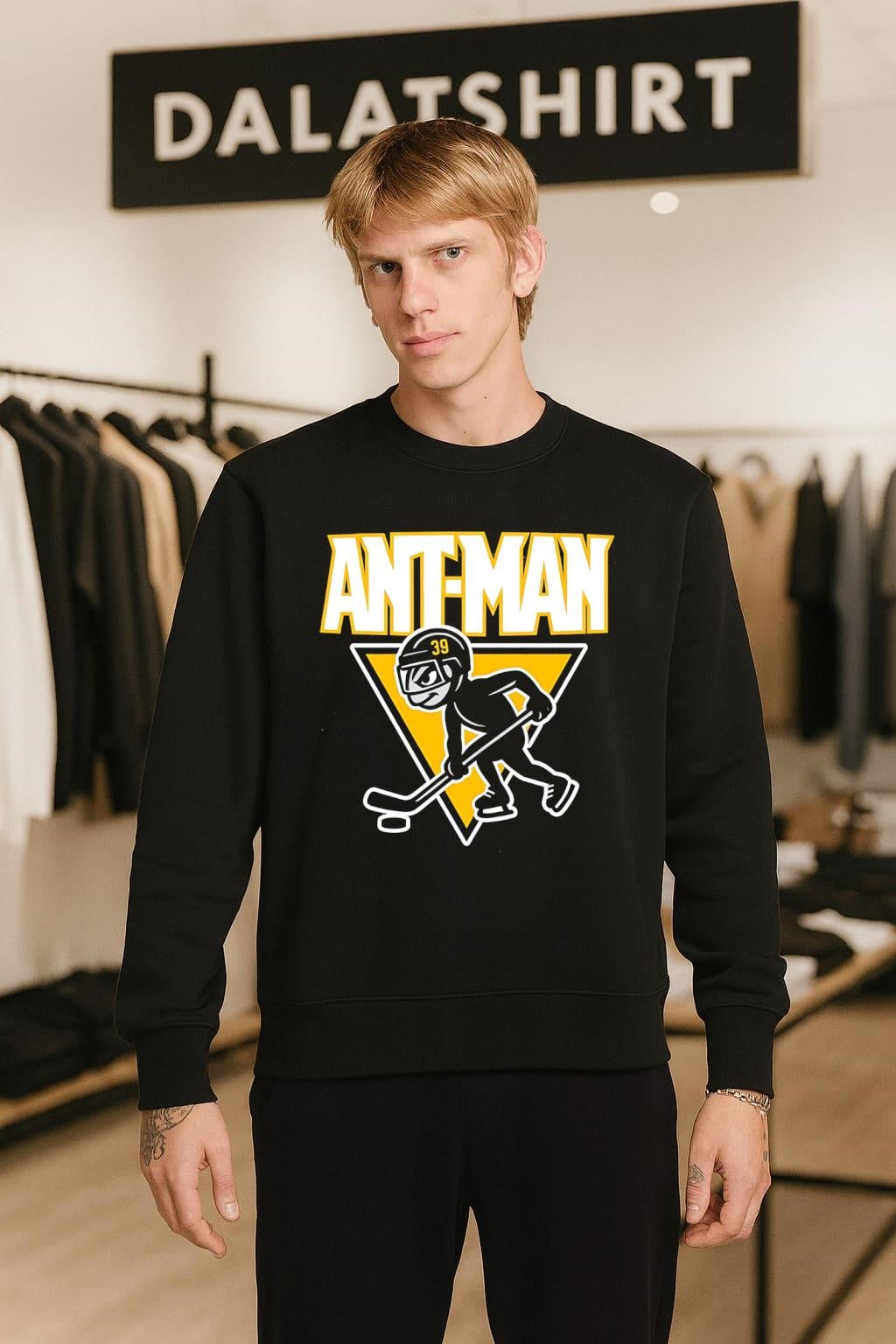 Ant-Man Pittsburgh Penguins Hockey Player Number 39 Sports shirt
