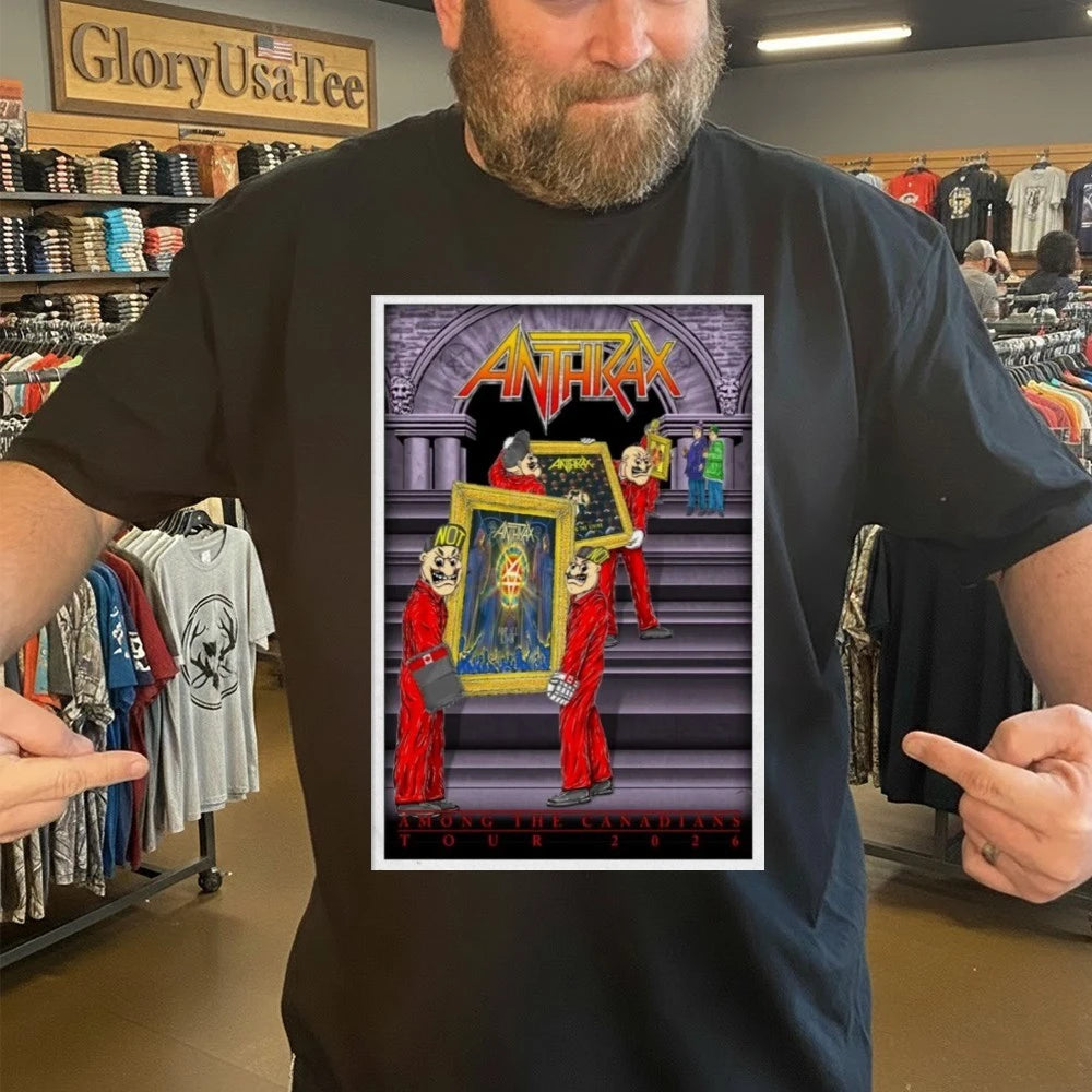 Anthrax 2026 Among The Canadians Tour Poster Shirt
