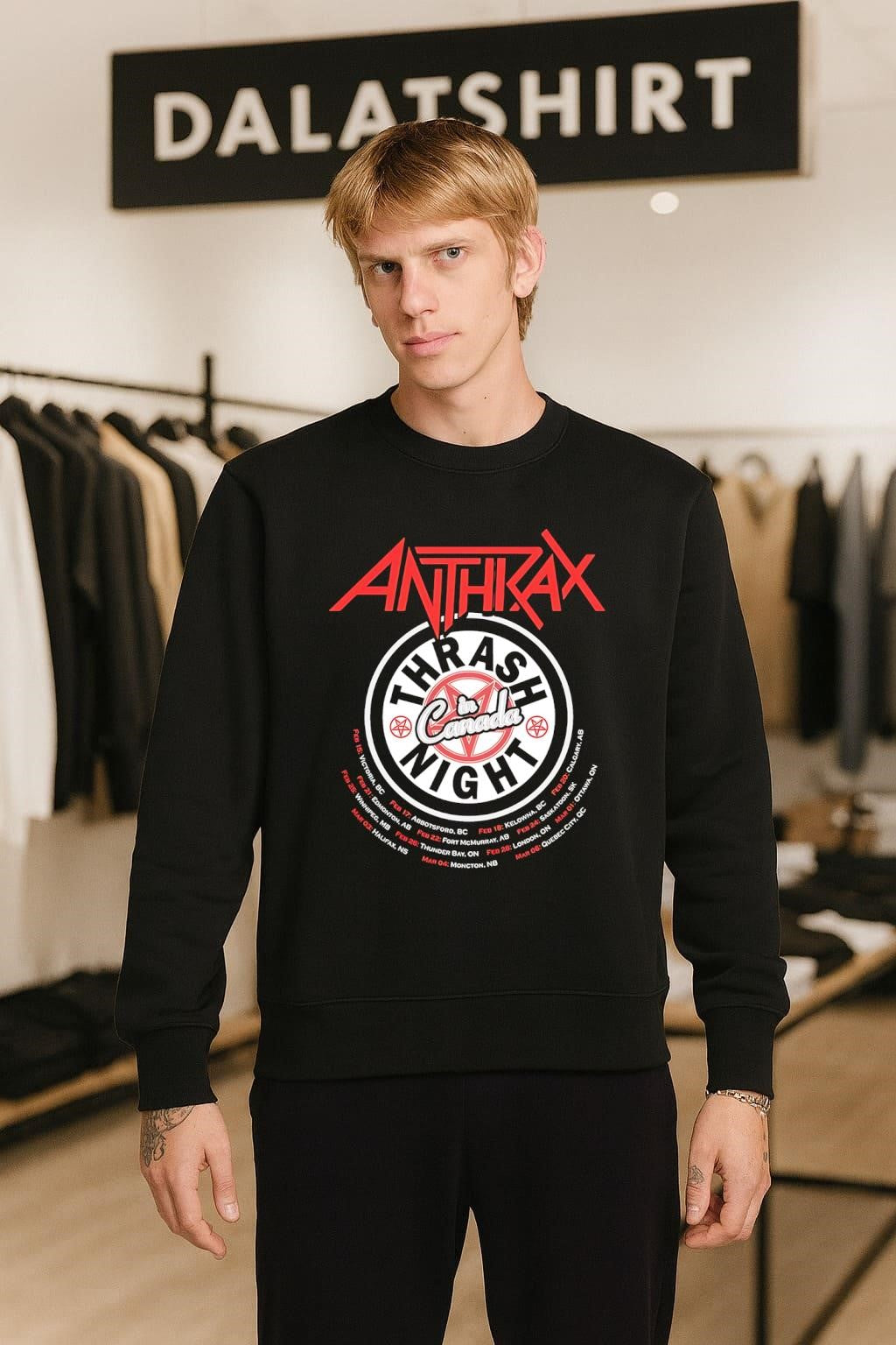 Anthrax Thrash In Canada Night Tour Dates shirt