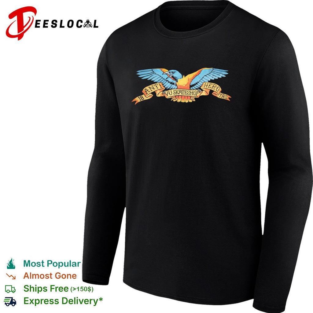 Anti Hero 18 Yrs Vu Skateshop Eagle Logo shirt