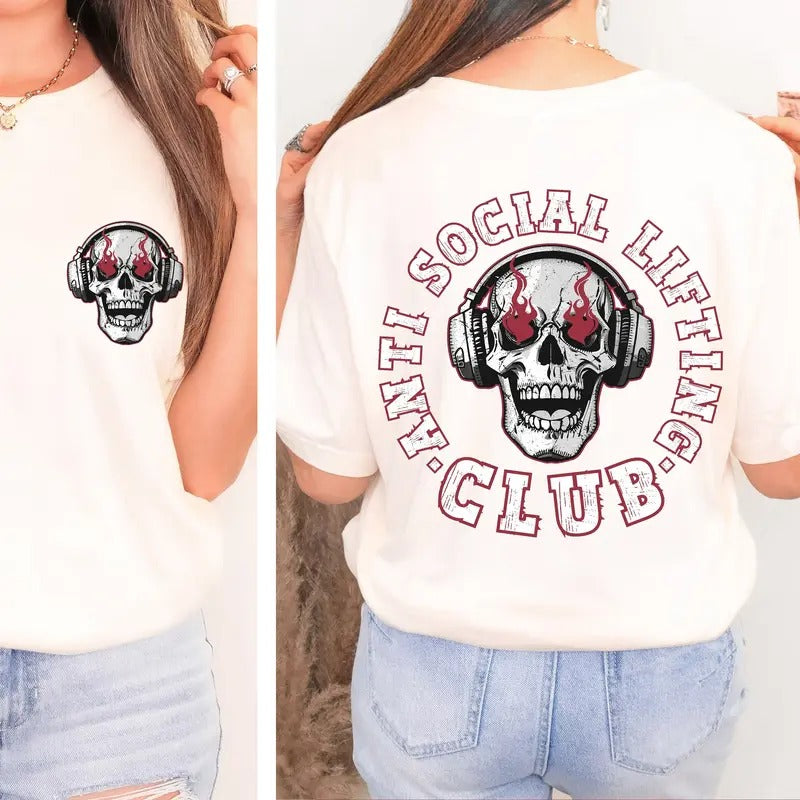 Anti Social Lifting Club Shirt Gym Lovers Gift Pump Cover Tshirt Lifting Shirt Muscle Mommy Gift For Him Workout Shirts...