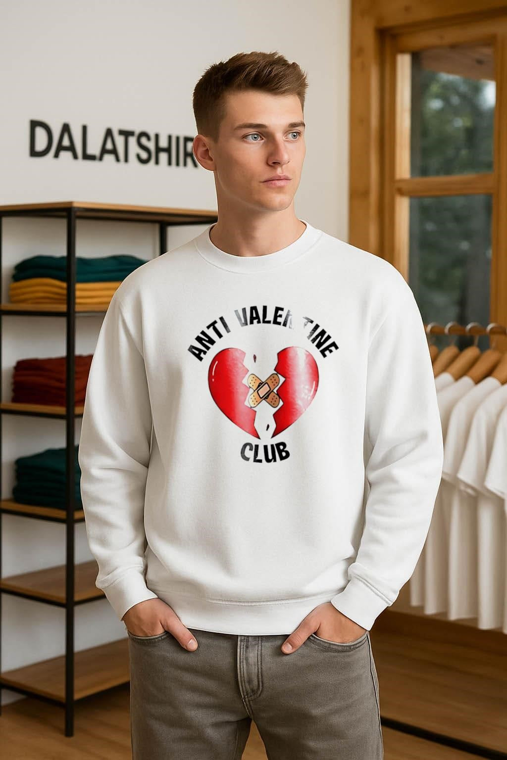 Anti Valentine Club Broken Heart Bandage shirt