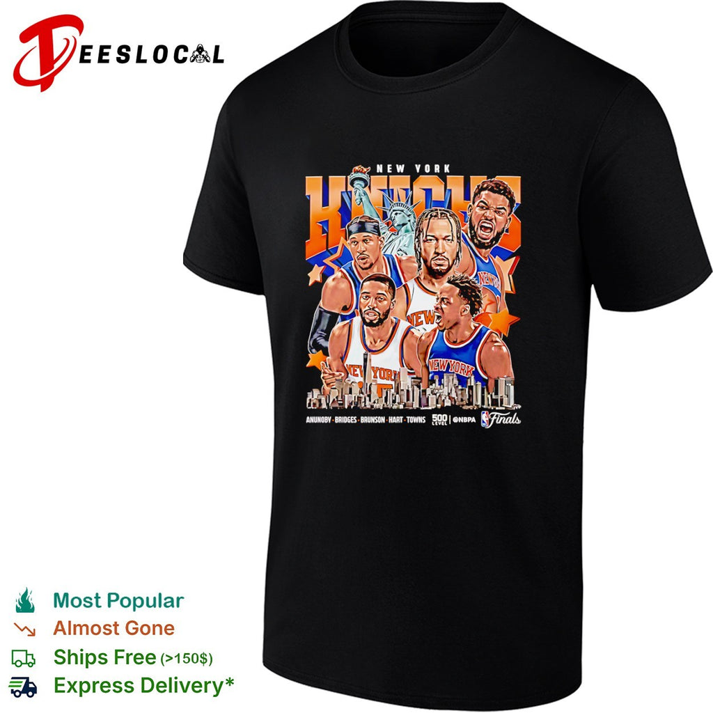 Anunoby Bridges Brunson Hart Towns New York Knicks NBA Finals Shirt