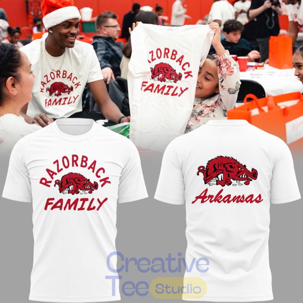 Arkansas Razorbacks Family 2026 Special White T-Shirt