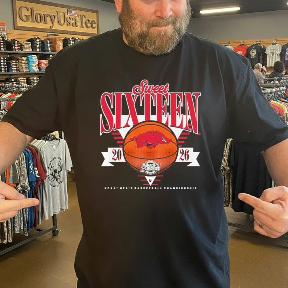 Arkansas Razorbacks MBB 2026 Sweet Sixteen Men’s Basketball Championship Shirt