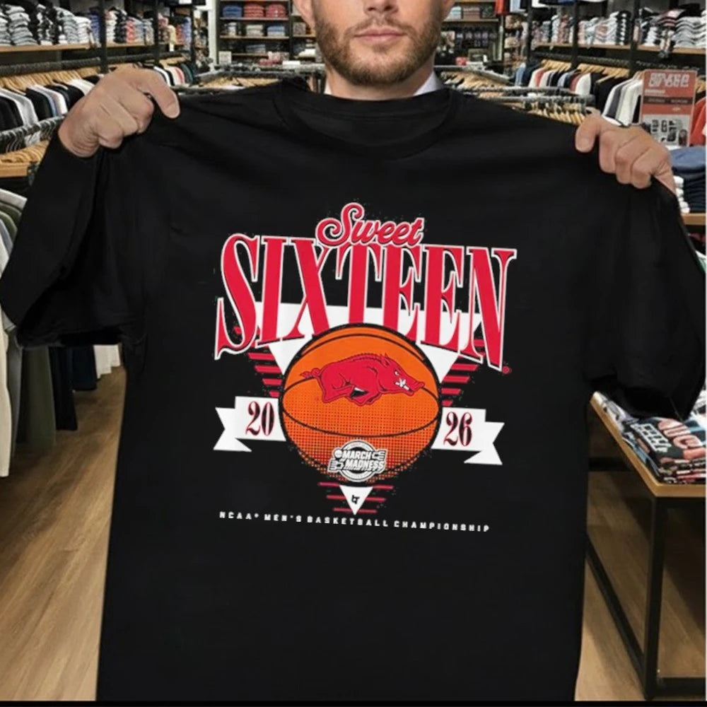 Arkansas Razorbacks MBB 2026 Sweet Sixteen Men’s Basketball Championship Shirt