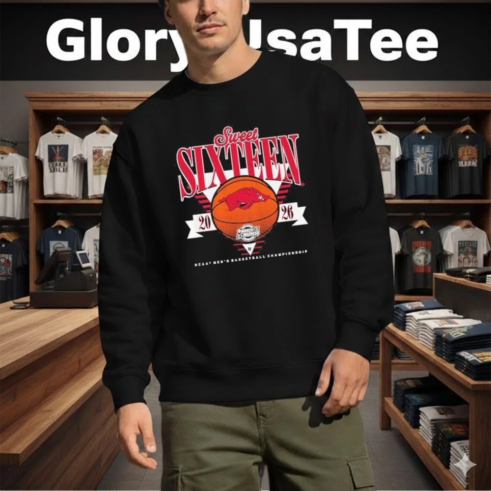 Arkansas Razorbacks MBB 2026 Sweet Sixteen Men’s Basketball Championship Shirt