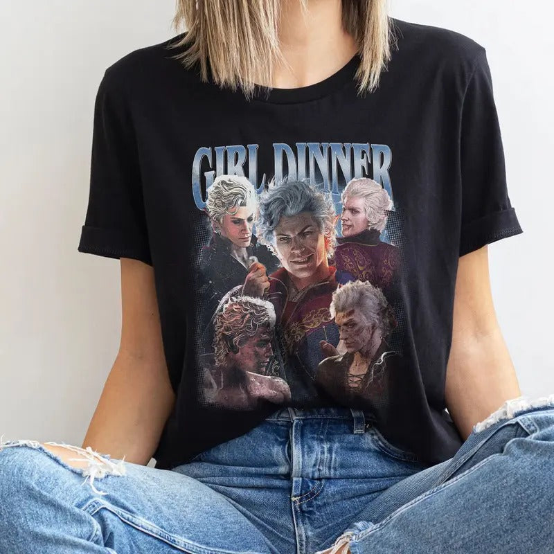 Astarion Baldurs Gate 3 Girl Dinner Vintage Shirt Sweatshirt Hoodie | TeeBloomCo.com