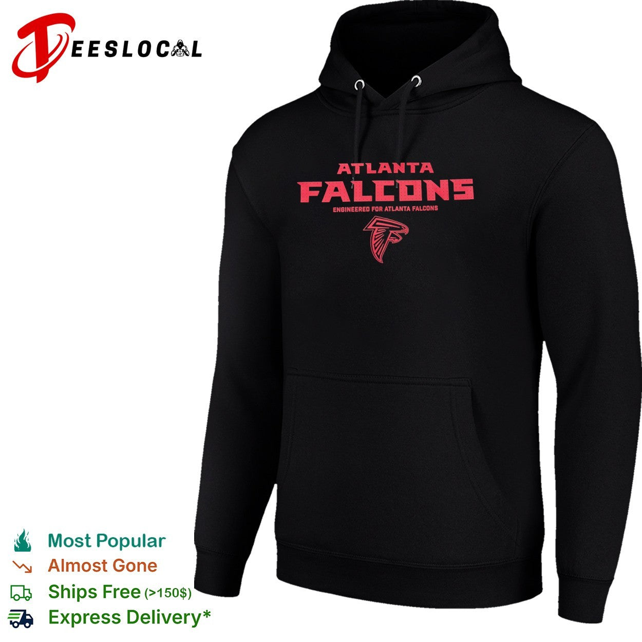 Atlanta Falcons Engineered for Atlanta Falcons Graphic Logo Football Team shirt