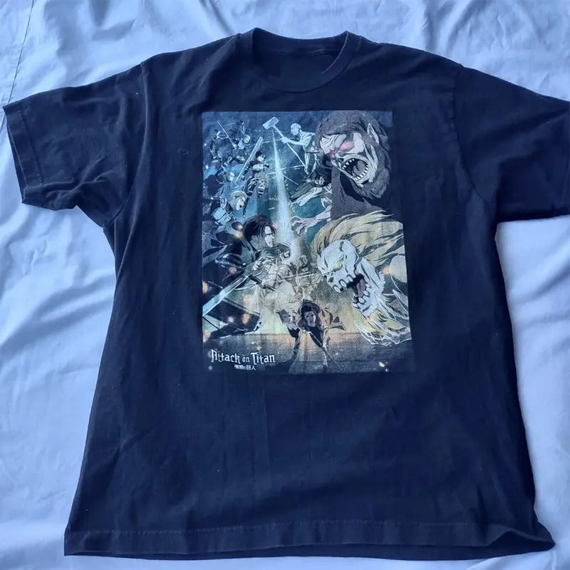 Attack on Titan anime T-shirt Unisex Graphic Reprint Tee Hoodie, Sweatshirt | TeeBloomCo.com