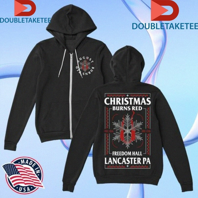 August Burns Red Christmas Burns Red Freedom Hall Lancaster PA 2025 Winter Holiday Shirts