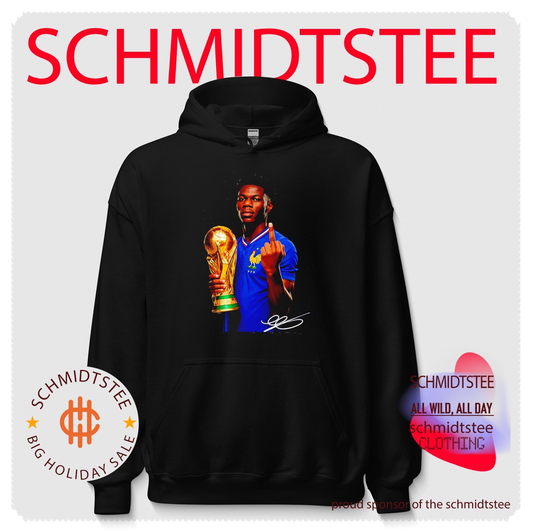 Aurelien Tchouameni France National Team World Cup middle finger shirt