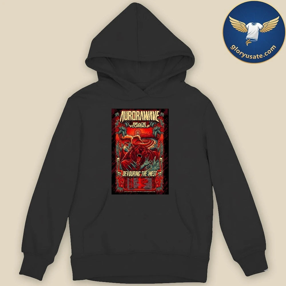 Aurorawave Devouring The West 2026 Poster Shirt