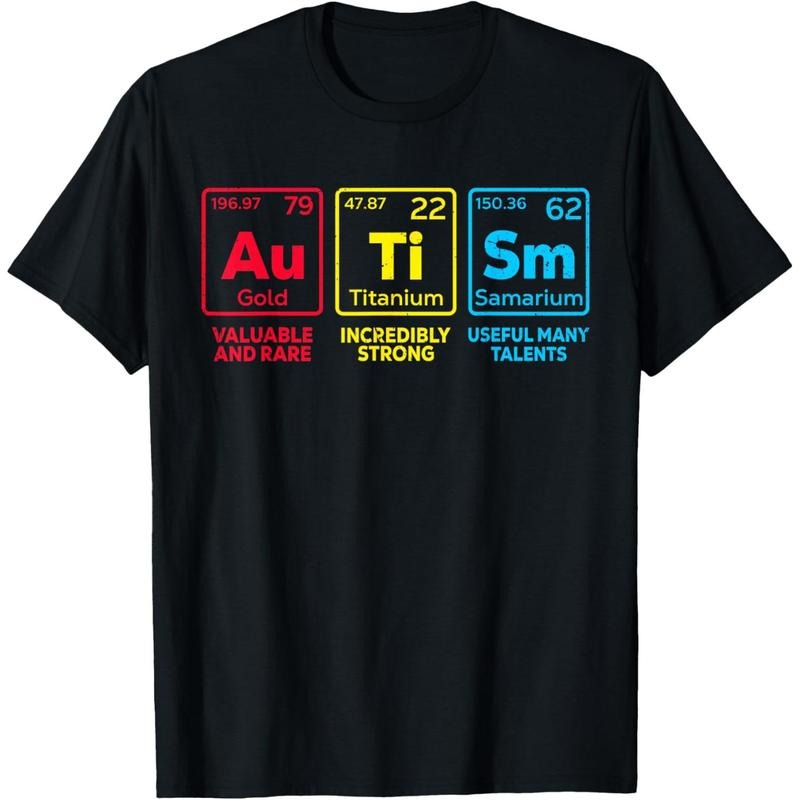 Autism Awareness Women Men Kids mom Elements Periodic Table T-Shirt Hoodie, Sweatshirt | TeeBloomCo.com