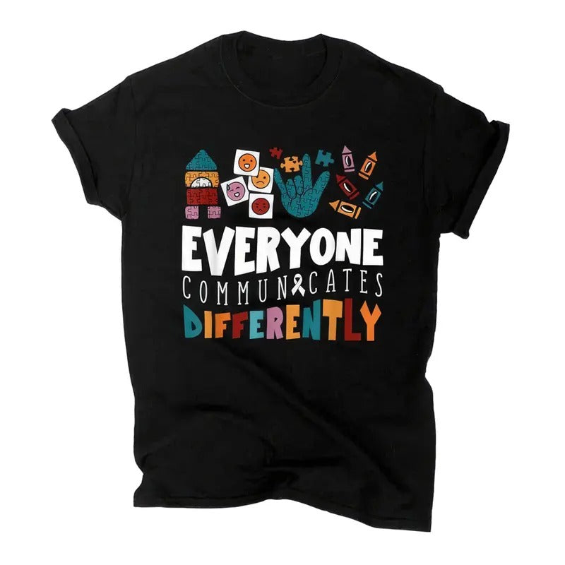 Autism T-Shirt Collection Embracing Individual Communication Styles Hoodie, Sweatshirt | TeeBloomCo.com