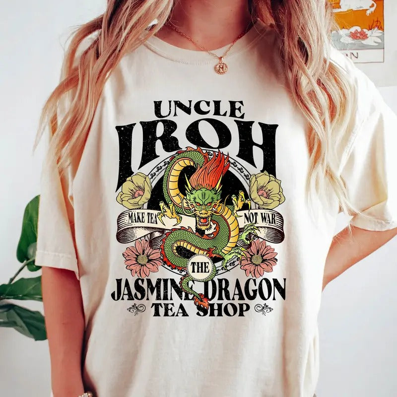 Avatar The Last Airbinder 2024 Shirt, Vintage Retro Uncle Iroh's Jasmine Dragon Tea Shirt Hoodie, Sweatshirt | TeeBloomCo.com