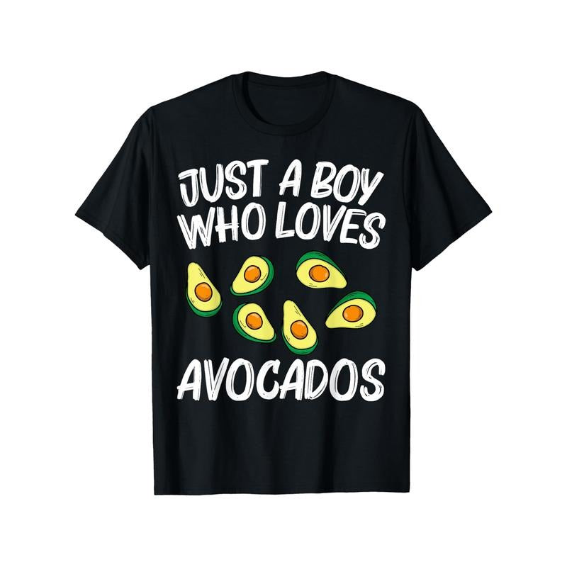 Avocado Print T-Shirt for Men - 100% Cotton, Crew Neck, Short Sleeve, Casual Fit, All-Season Comfort, Slight Stretch, No...