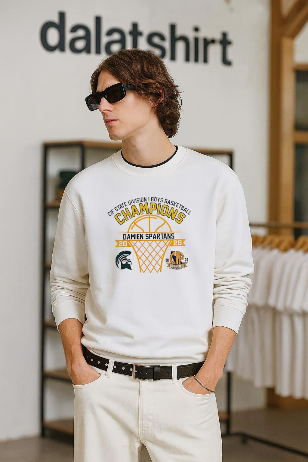 Awesome Damien Spartans 2026 CIF State Division I Boys Basketball Champions shirt
