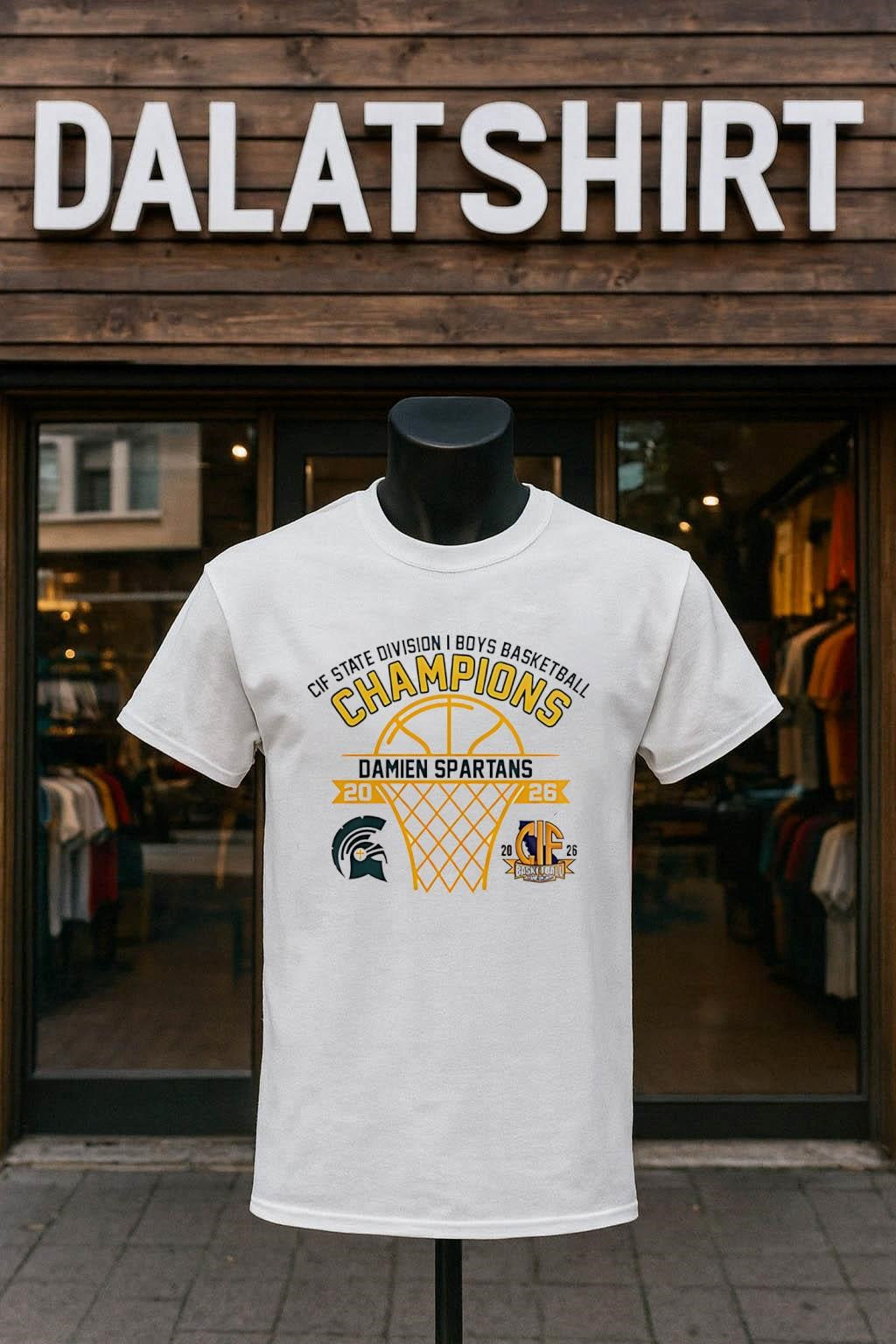 Awesome Damien Spartans 2026 CIF State Division I Boys Basketball Champions shirt