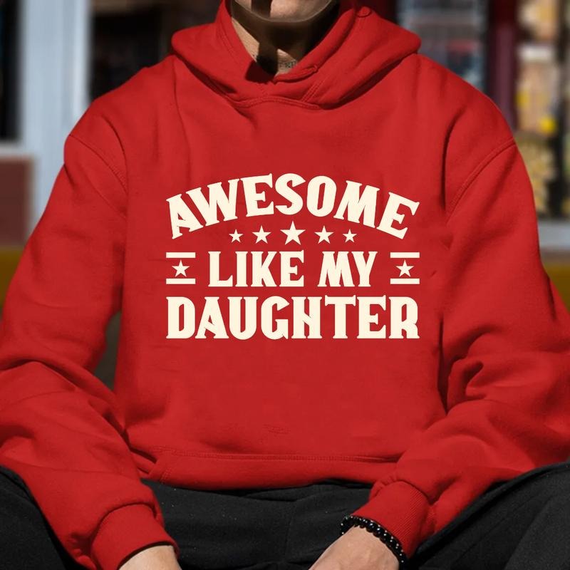 Awesome Like My Daughter Sweatshirt, Gift For Dad, New Dad Shirt, Father And Daughter Hoodie, Unisex Crewneck Pullover...